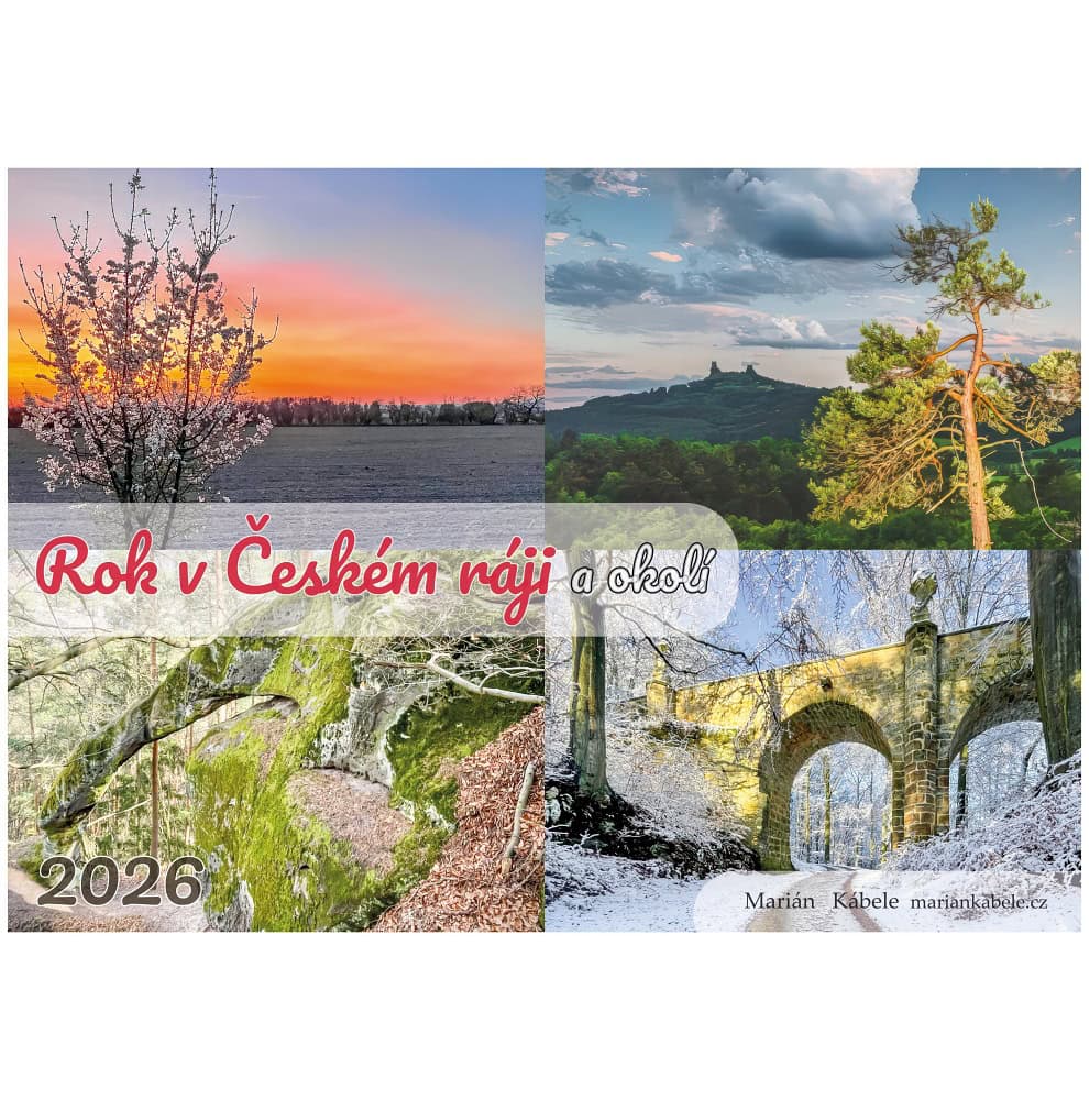 Stolní týdenní kalendář Český ráj 2026