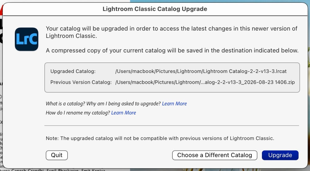 Upgrade na Adobe Lightroom Classic 15.5