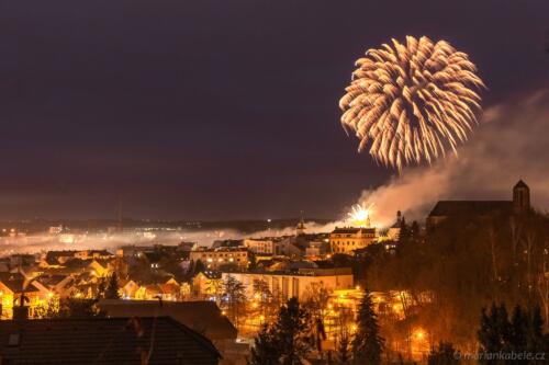 Ohňostroj Turnov, Nový rok, 1. 1. 2022.