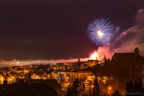 Ohňostroj Turnov, Nový rok, 1. 1. 2022.