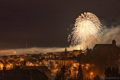 Ohňostroj Turnov, Nový rok, 1. 1. 2022.